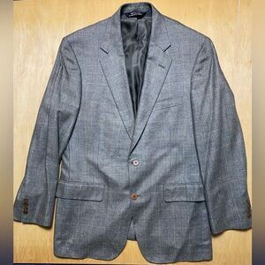 Vintage Southwick X Hodge & Sons Gray Plaid Sport Coat Blazer 42R